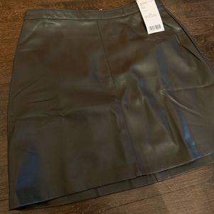 Faux leather skirt from MANGO